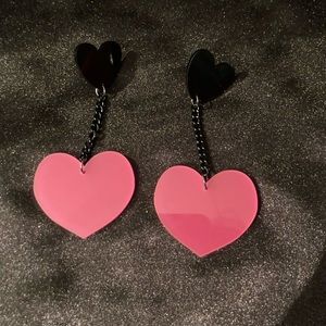 3/$30 Cute heart dangle earrings